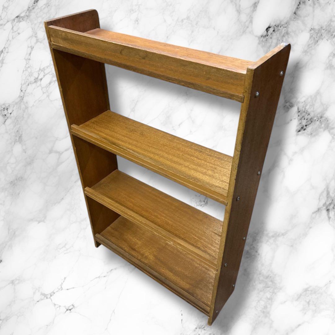 木製 無垢 ヴィンテージ 本棚 家具 リペア済み 天然木