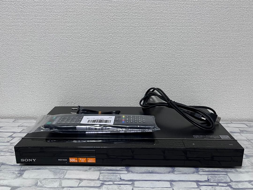 新品リモコン付　500GB ソニー　ブルーレイレコーダー　BDZ-E520