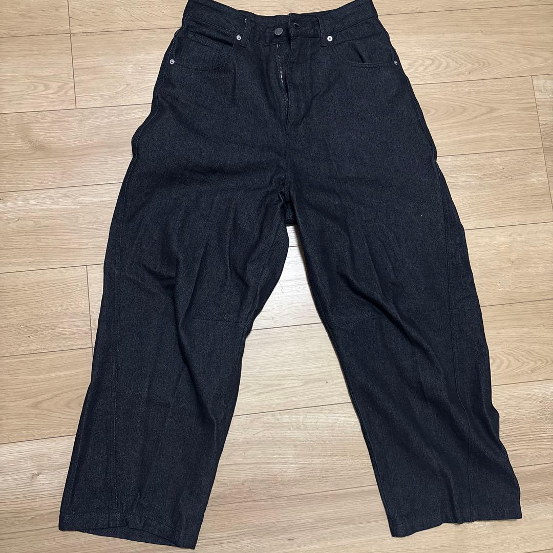 NOREMIDダークデニム ワイドパンツ medium