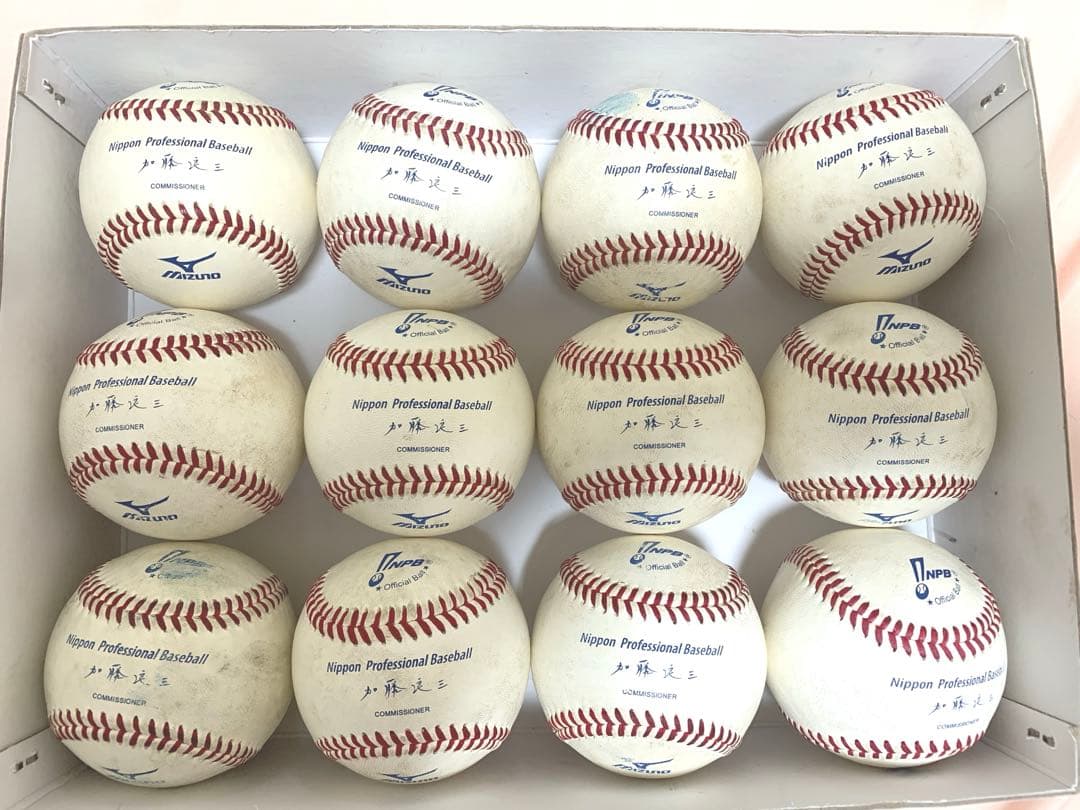 NPBプロ野球　公式試合用野球ボール 12個セット　加藤良三　非売品