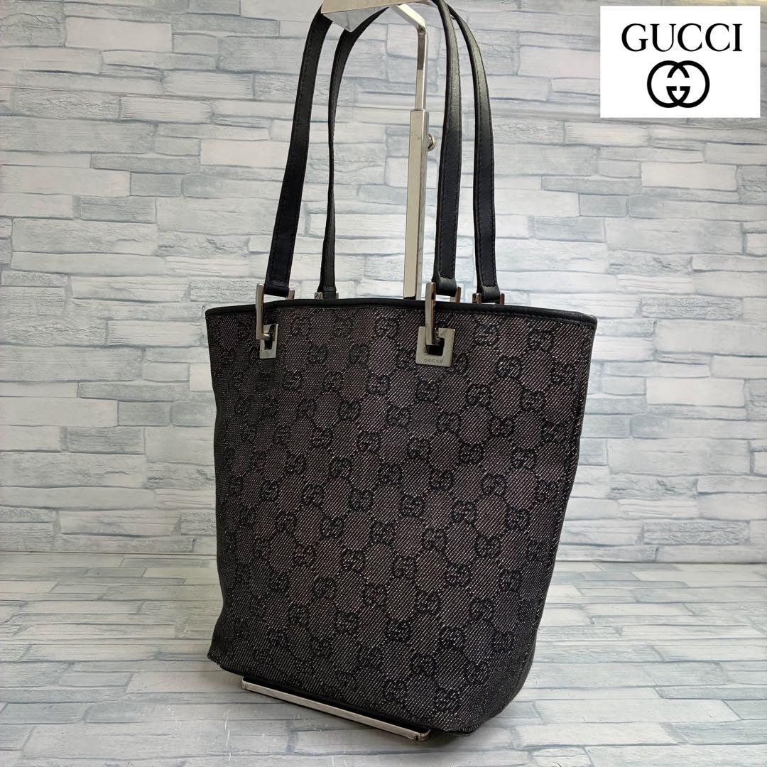 極美品　110 GUCCI グッチ　ハンドバッグ　GG柄　キャンバス　hr4
