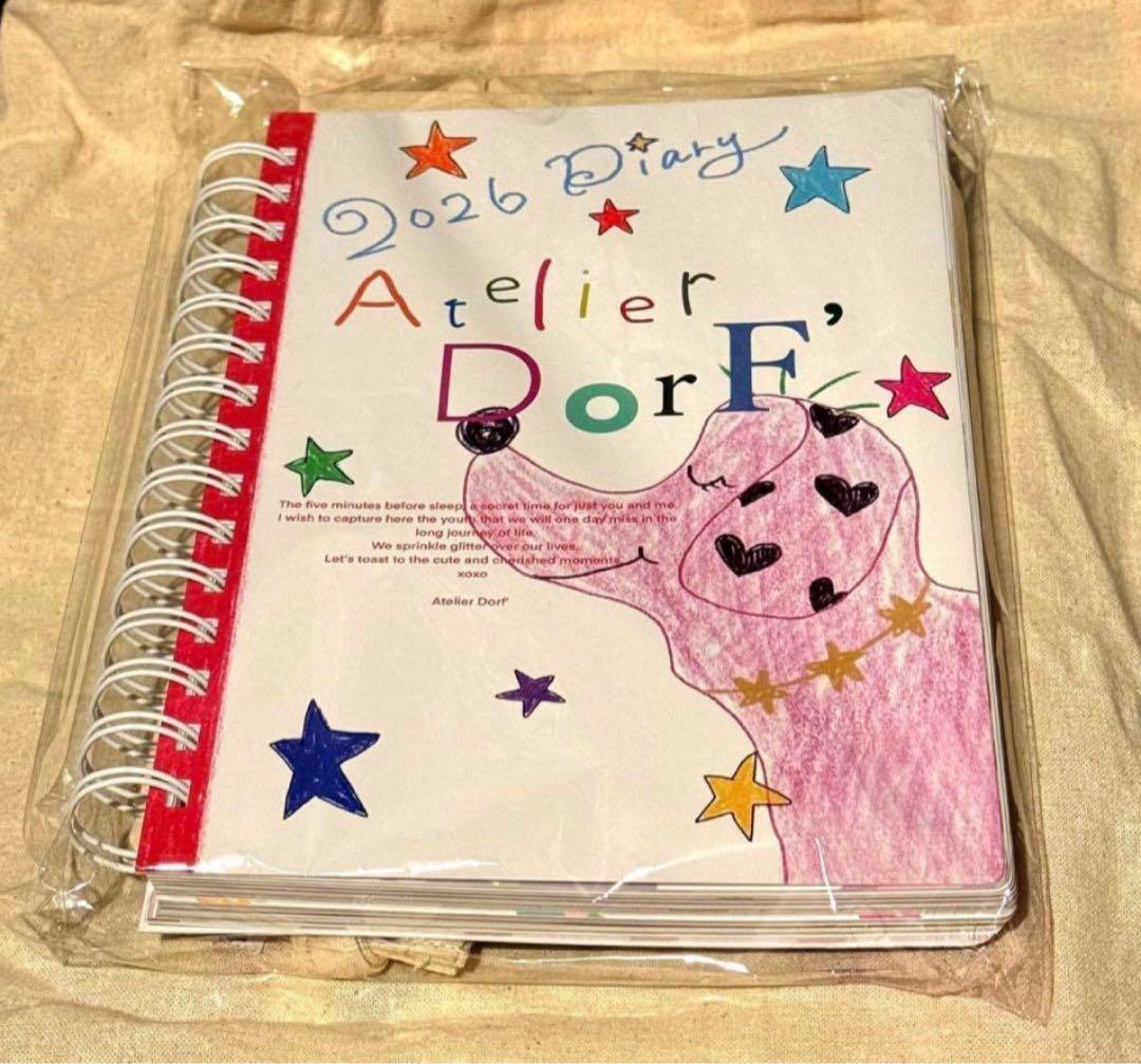 【特典:巾着付き】 Atelier DorF'加藤愛理 スケジュール帳 2026