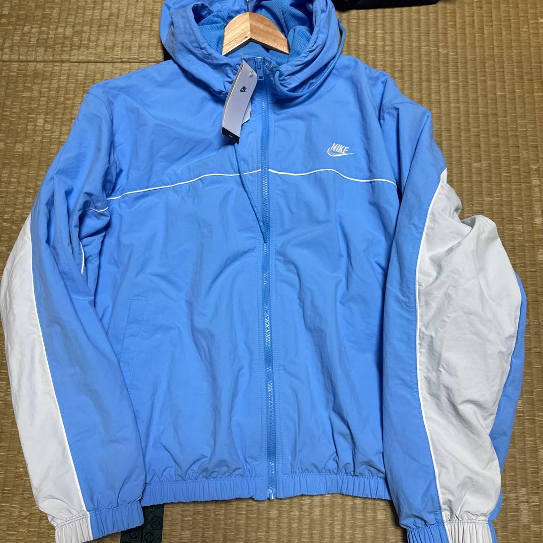 Nike フード付きナイロンジャケット 2XL 青