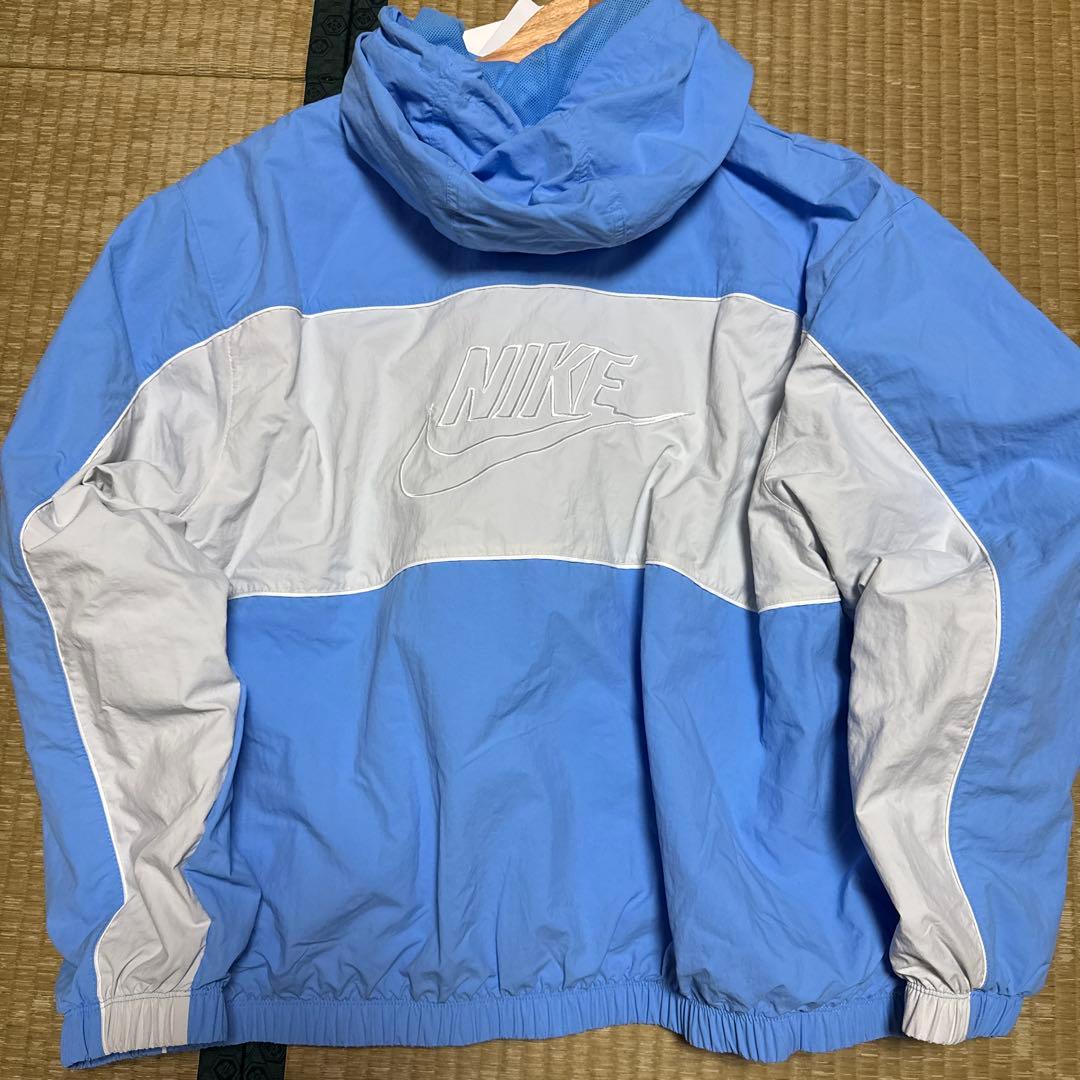 Nike フード付きナイロンジャケット 2XL 青