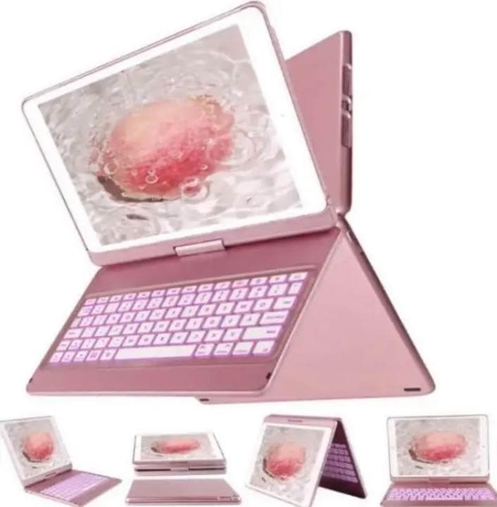 ❤iPadを瞬時に美しく便利なMacBook仕様に♪❤ケース＆キーボード1