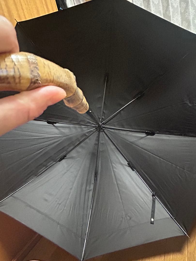 サンバリア100 日傘　長傘 / 白黒ストライプ