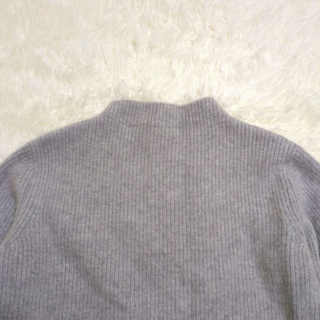 MOONCASTLE ムーンキャッスル カシミヤ100％ 片畔モックネックニット