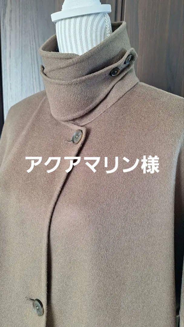 ウールポンチョ風オーバーサイズコート