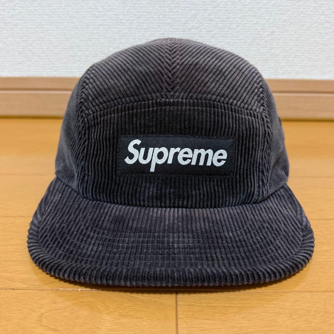 Supreme Corduroy Camp Cap ブラック 25ss
