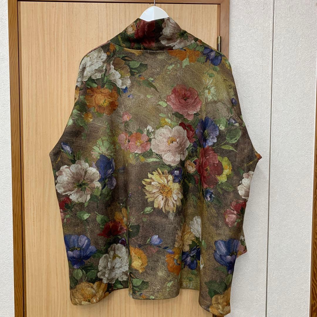 鴨居羊子　TUNIC ふんわり起毛　ゆったりシルエット　長袖トップス