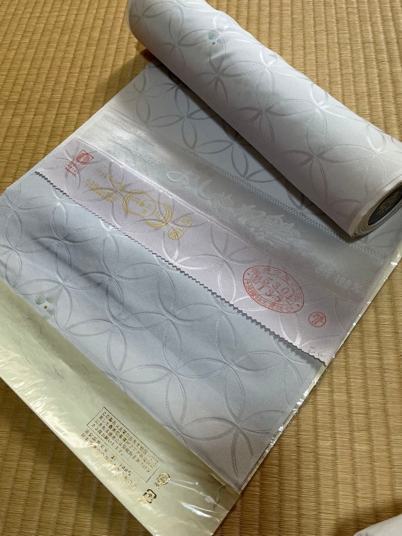 ハイカー　正絹長襦袢　反物　お仕立てしてお届けします