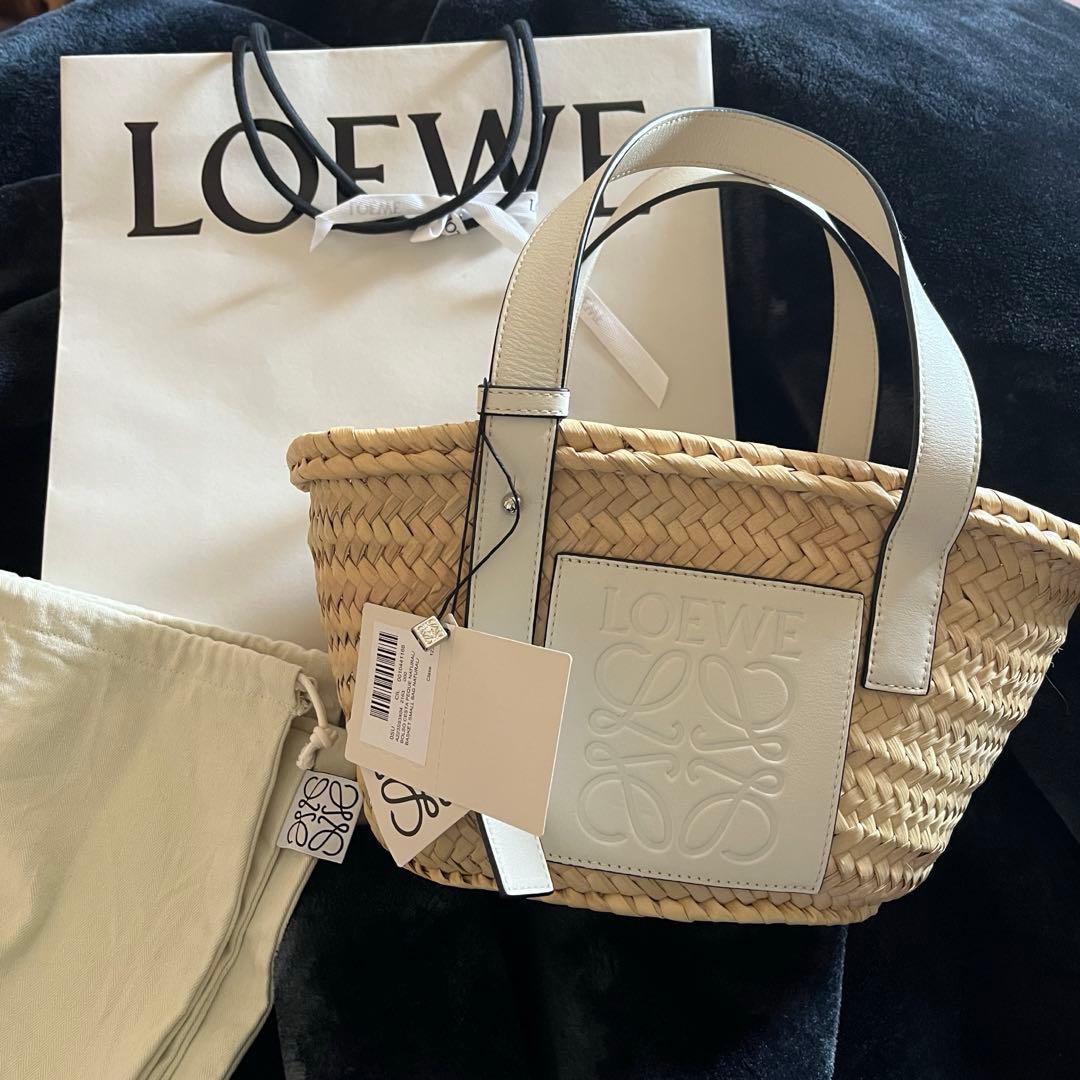 sio様　LOEWE カゴバッグ ホワイト　スモールｓ