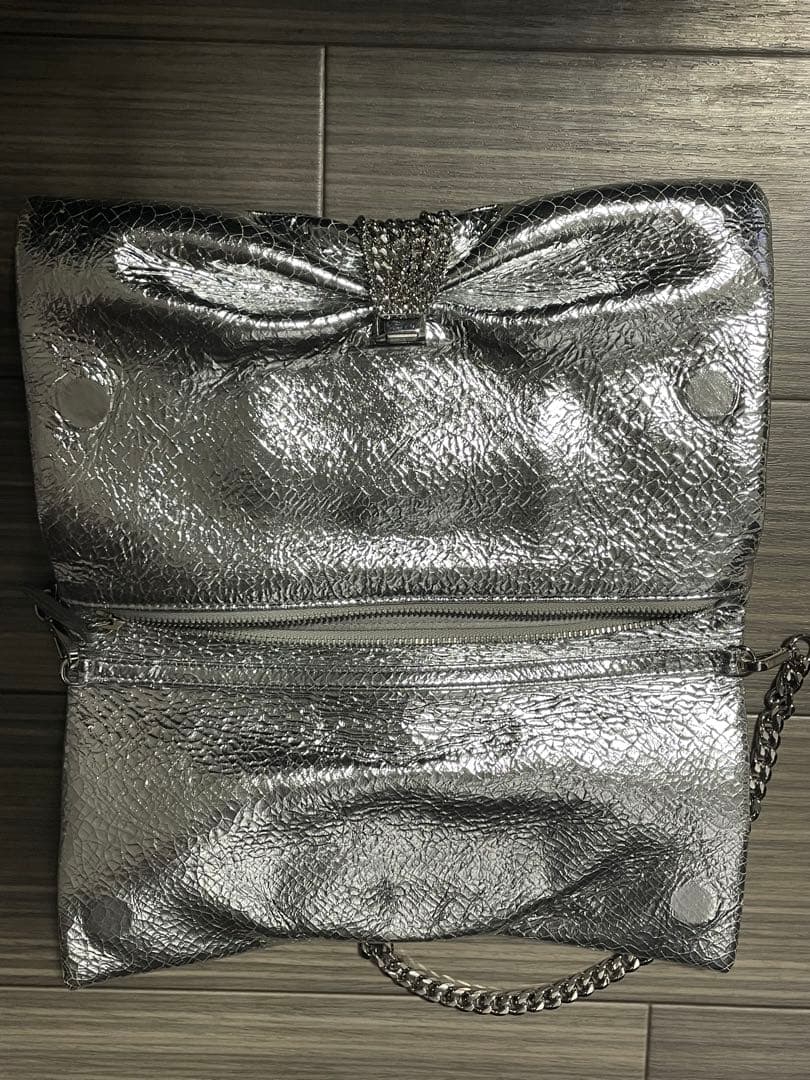 ジミーチュウ　ショルダーバッグ　シルバー