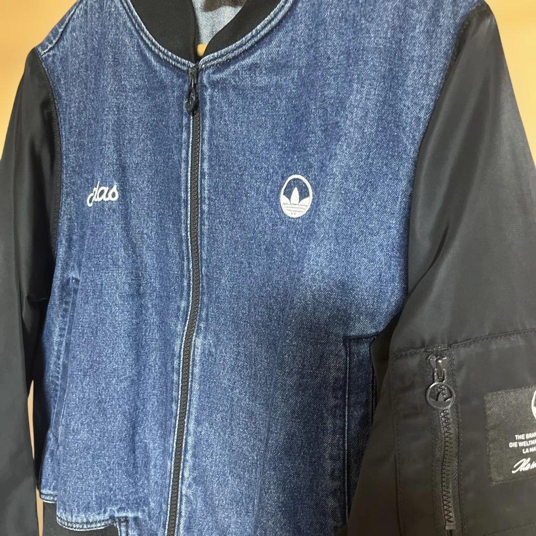 アディダス　カレッジ　デニムジャケット　XL