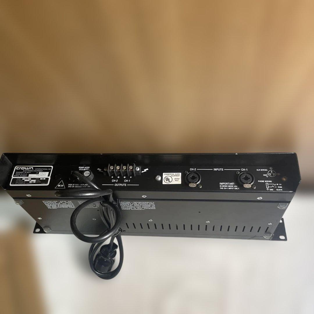 【動作未確認】Crown D-75A ヴィンテージパワーアンプ 海外プラグ仕様