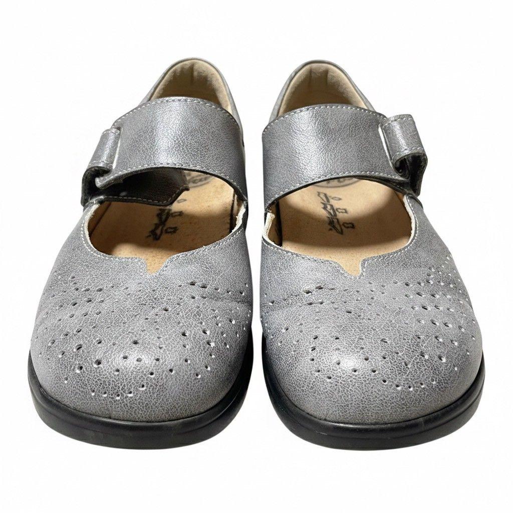 Finn Comfort ウォーキングシューズ ベルクロ　ハドソン　グレー