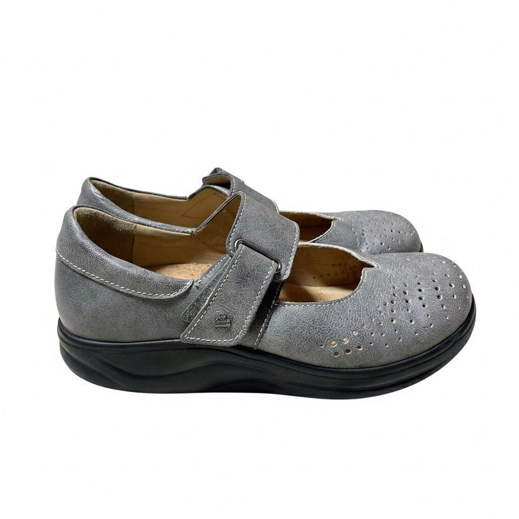 Finn Comfort ウォーキングシューズ ベルクロ　ハドソン　グレー