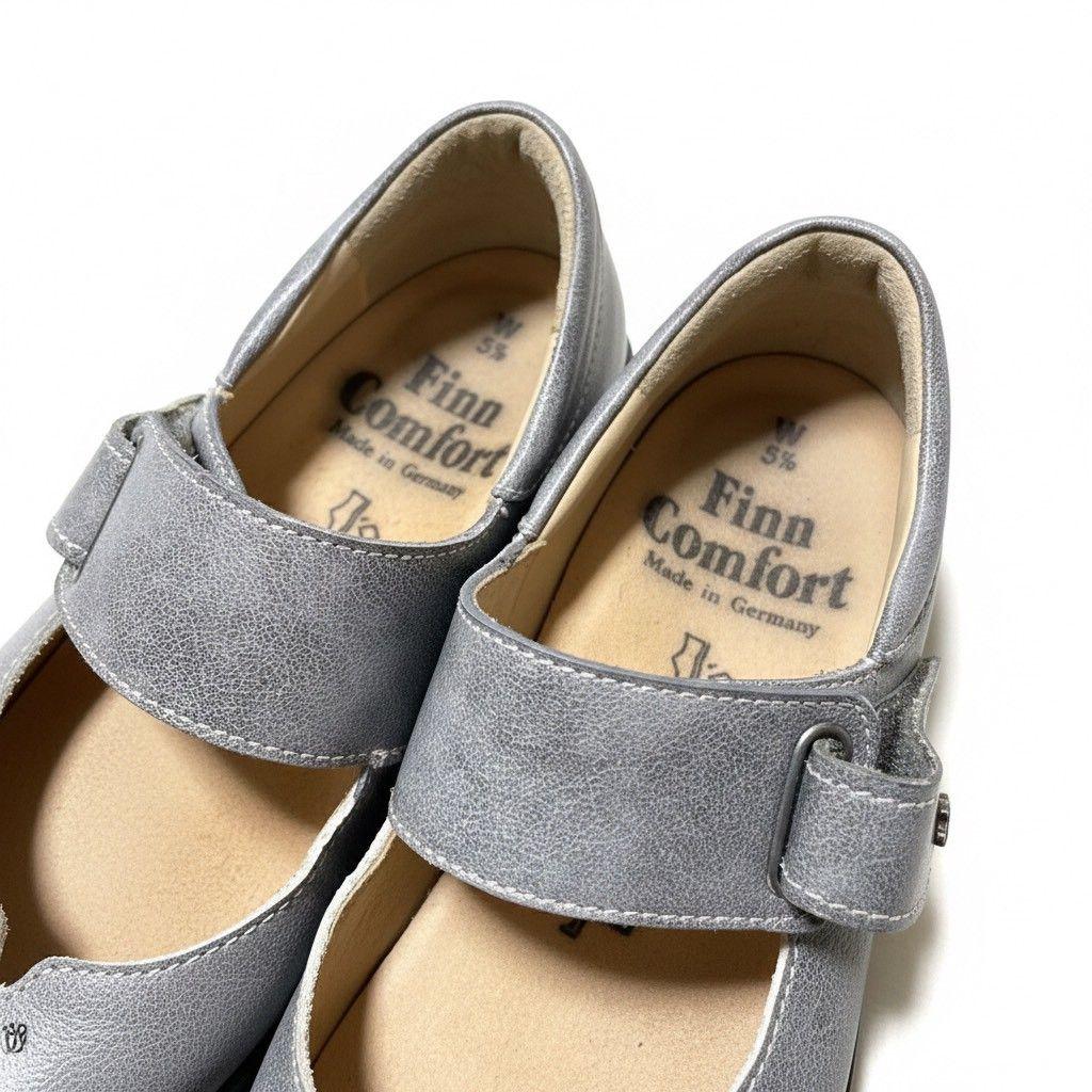Finn Comfort ウォーキングシューズ ベルクロ　ハドソン　グレー