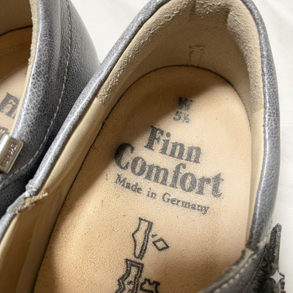 Finn Comfort ウォーキングシューズ ベルクロ　ハドソン　グレー