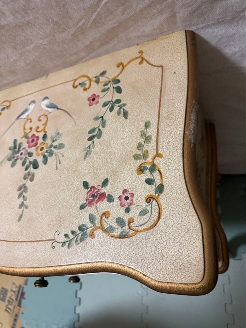 ロココ調　猫脚 プリンセス ヨーロピアン　3段チェスト