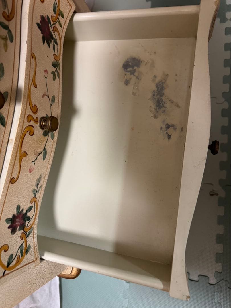 ロココ調　猫脚 プリンセス ヨーロピアン　3段チェスト