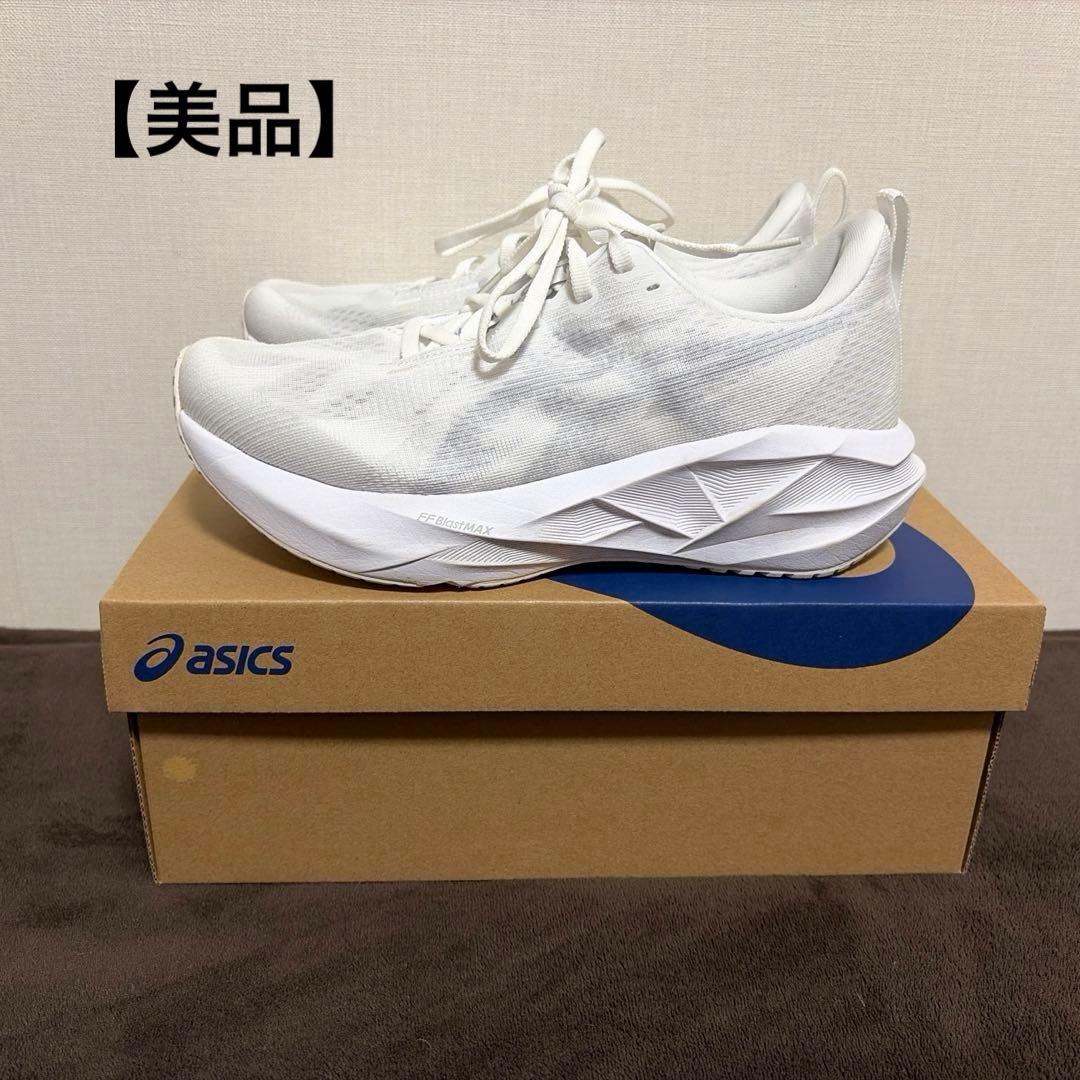 ASICS ノヴァブラスト5 ホワイト/ピードモントグレー 24.5cm