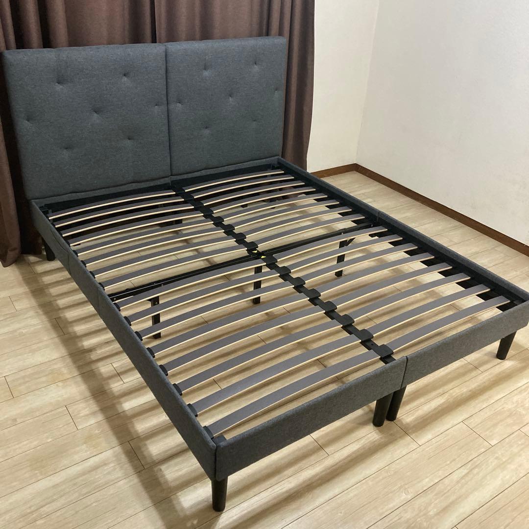 【自社エリア配送限定販売】Emma/エマ・ベッドフレーム/クイーンサイズ