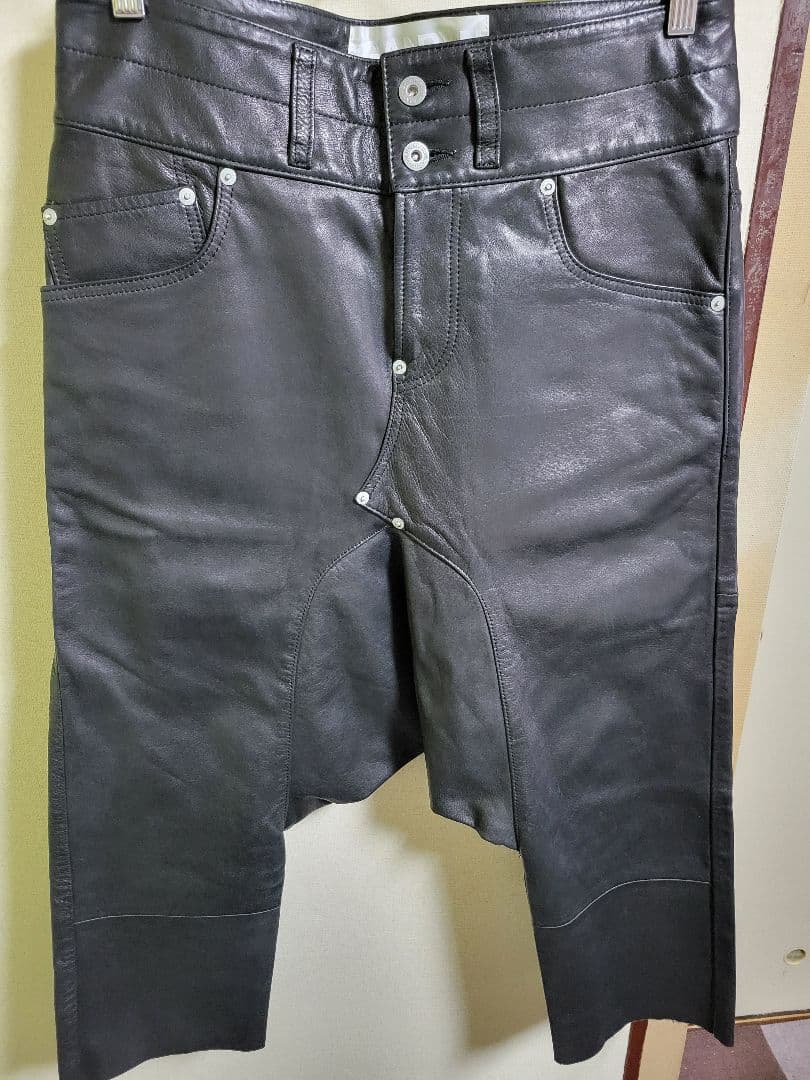 GANRYU レザーサルエルパンツ M ガンリュウ