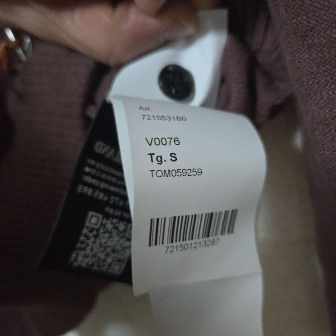 STONE  バーガンディ クルーネックセーター