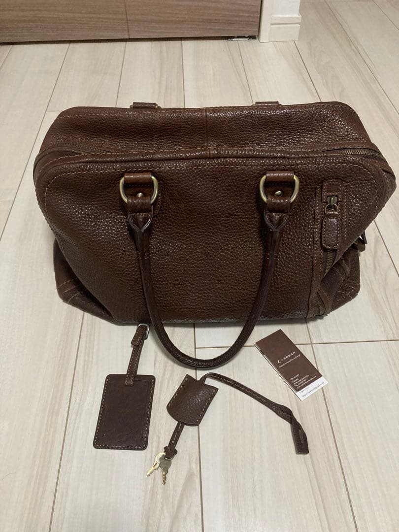 土屋鞄 トーンオイルヌメ アンティック ボストンバッグ レザー 茶色