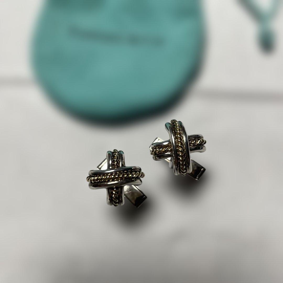 ティファニー　カフリンクス　シルバー