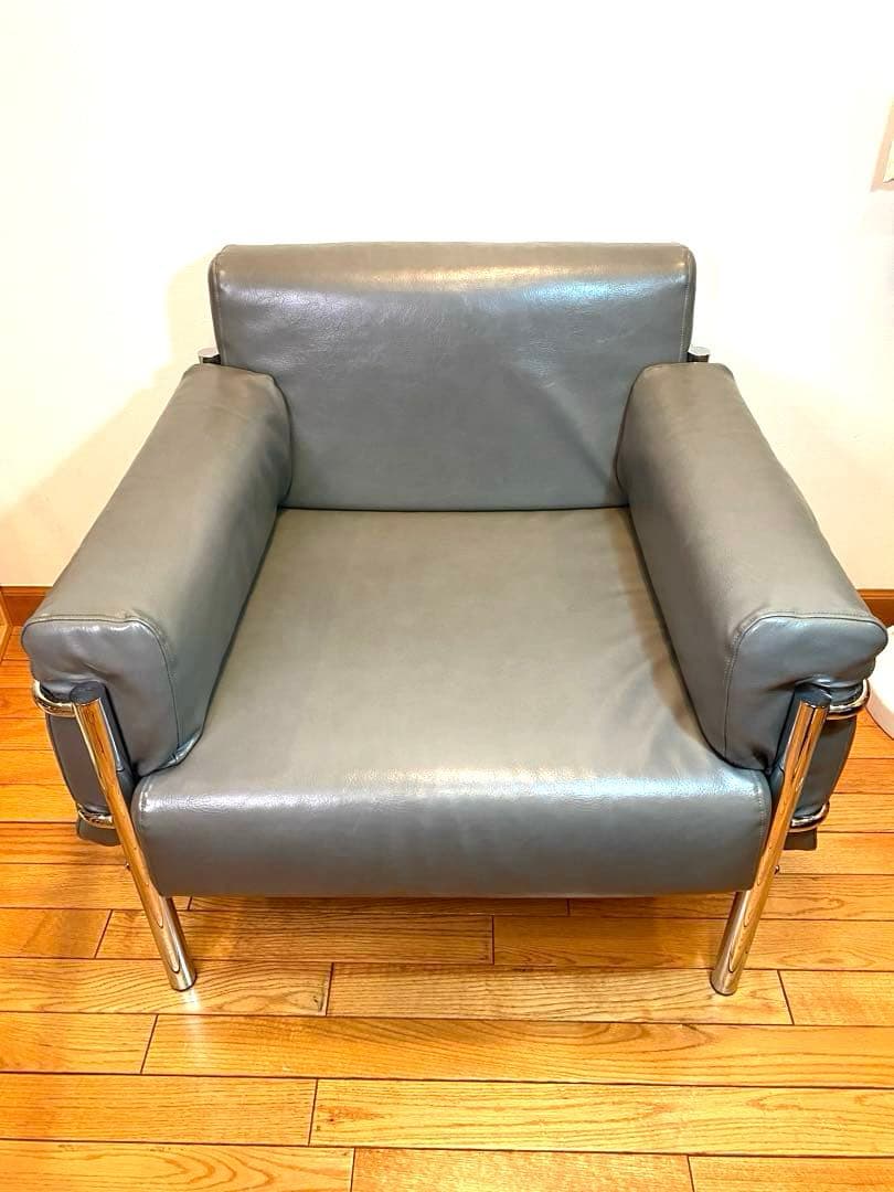 innovator イノベーター パルピット 一人用ソファ レザー仕様 グレー