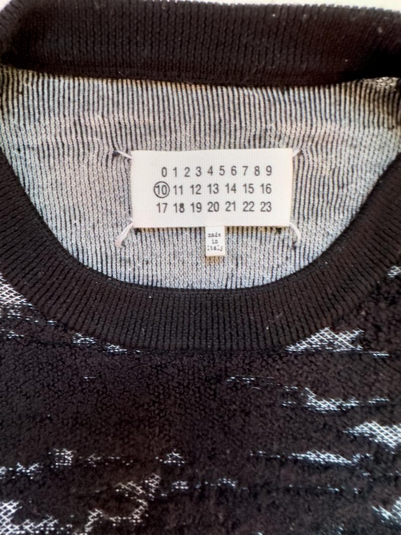 【14AW名作】メゾンマルタンマルジェラ ジャガードウールニット S