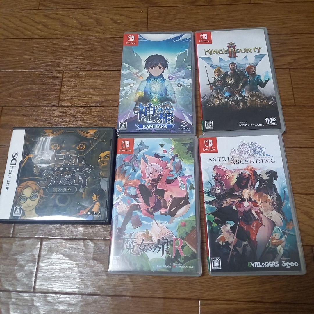 Switch DS RPG 5本まとめ売り 魔女の泉R メタルサガ 神箱 完品