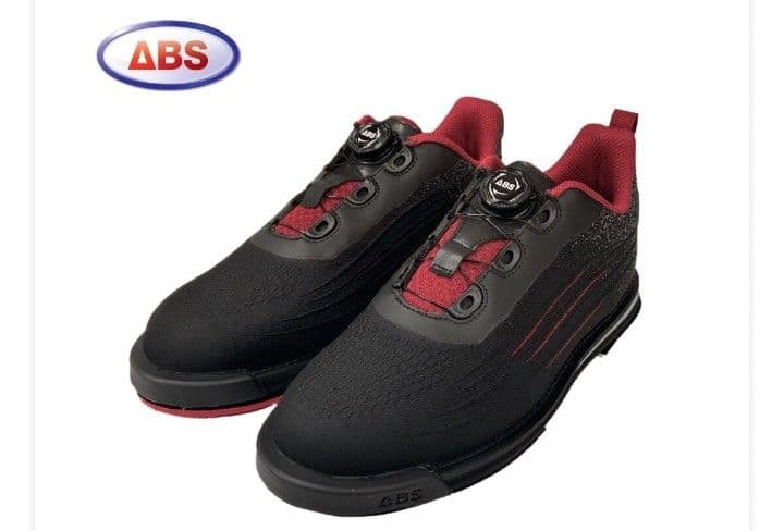 ABS S-707 ボウリングシューズ ブラック/レッド 25.5cm2.5E幅