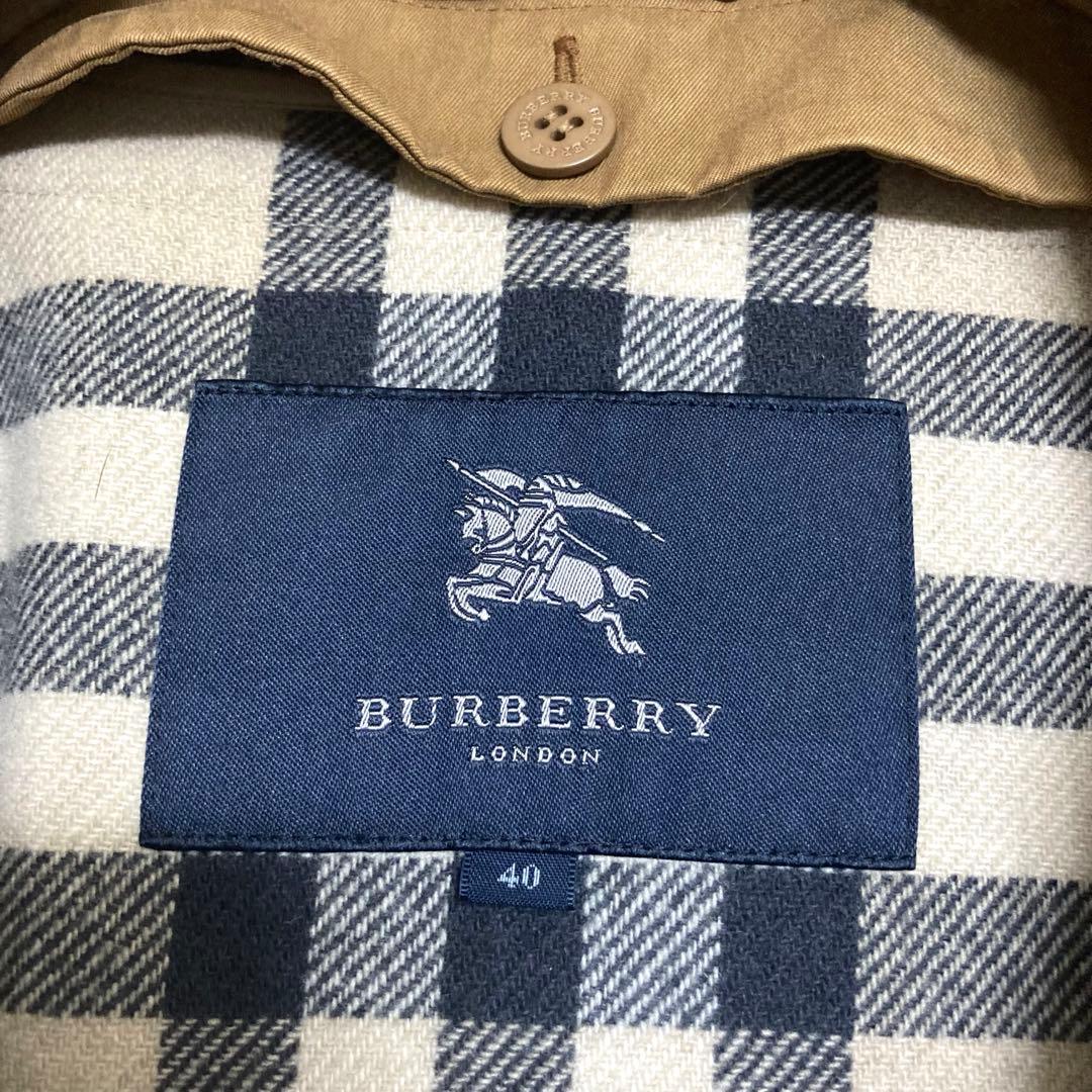 [美品] BURBERRY LONDON ノバチェックライナー付きモッズコート