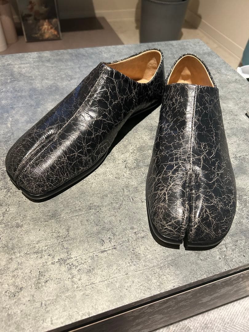 Maison Margiela 黒 レザー 足袋