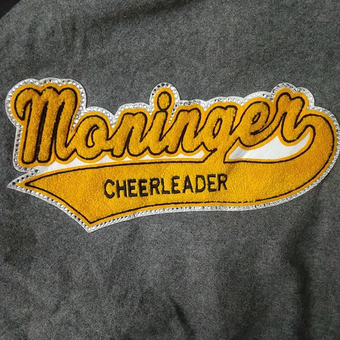 刺繍パイルワッペン 袖レザー 切替 ラインストーン ウール カレッジ スタジャン