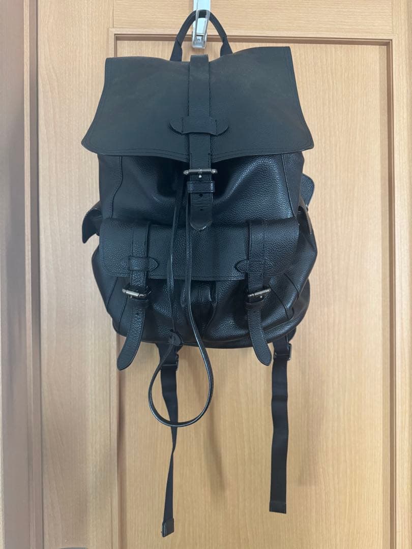 【美品】コーチ　リュック　ハドソン　オールレザー　大容量　F36811 ブラック