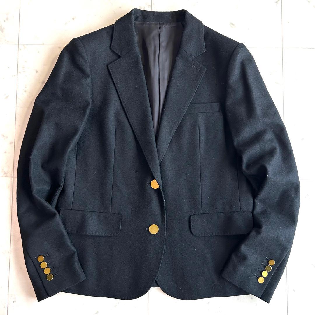 アルアバイル 金釦 テーラードジャケット シングルブレスト 黒 サイズ2