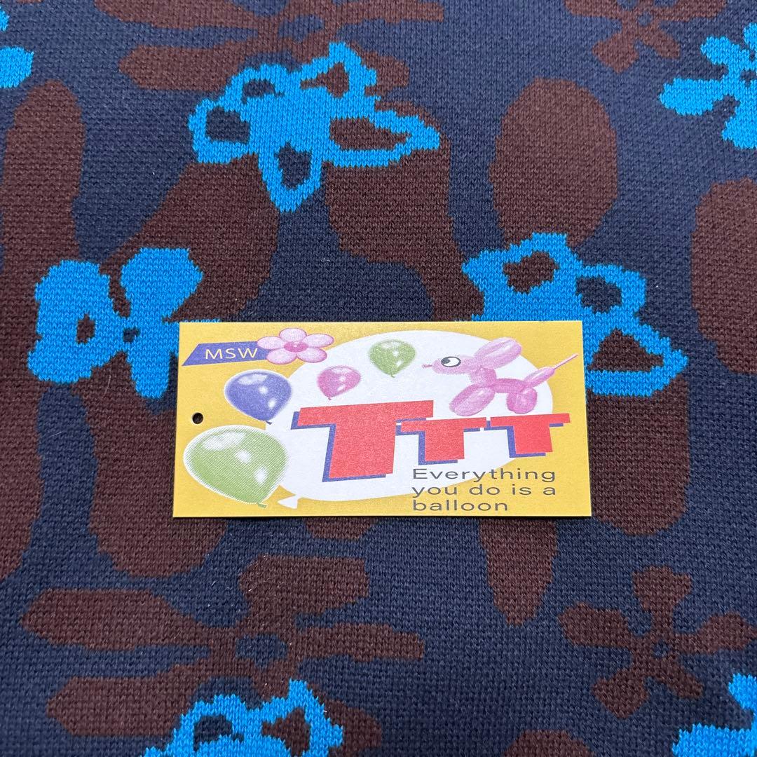 TTT MSW フラワーパターン ニットベスト