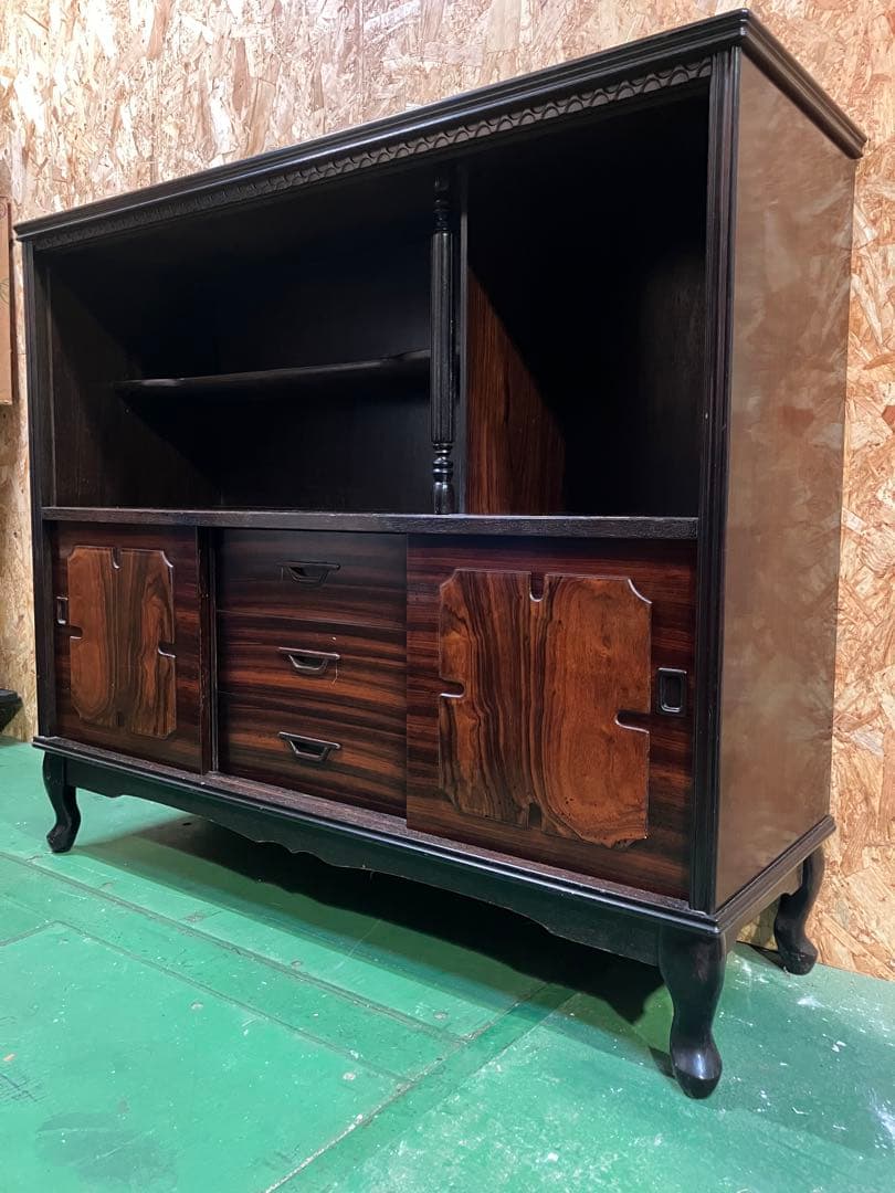 A2B86■アンティーク 猫脚サイドボード キャビネット ヴィンテージ レトロ