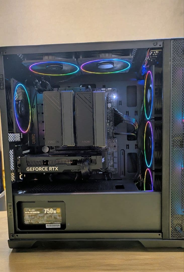 【Ryzen7 7800X3D RTX4060Ti】ミドルタワーPCケース