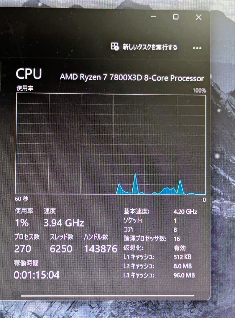 【Ryzen7 7800X3D RTX4060Ti】ミドルタワーPCケース