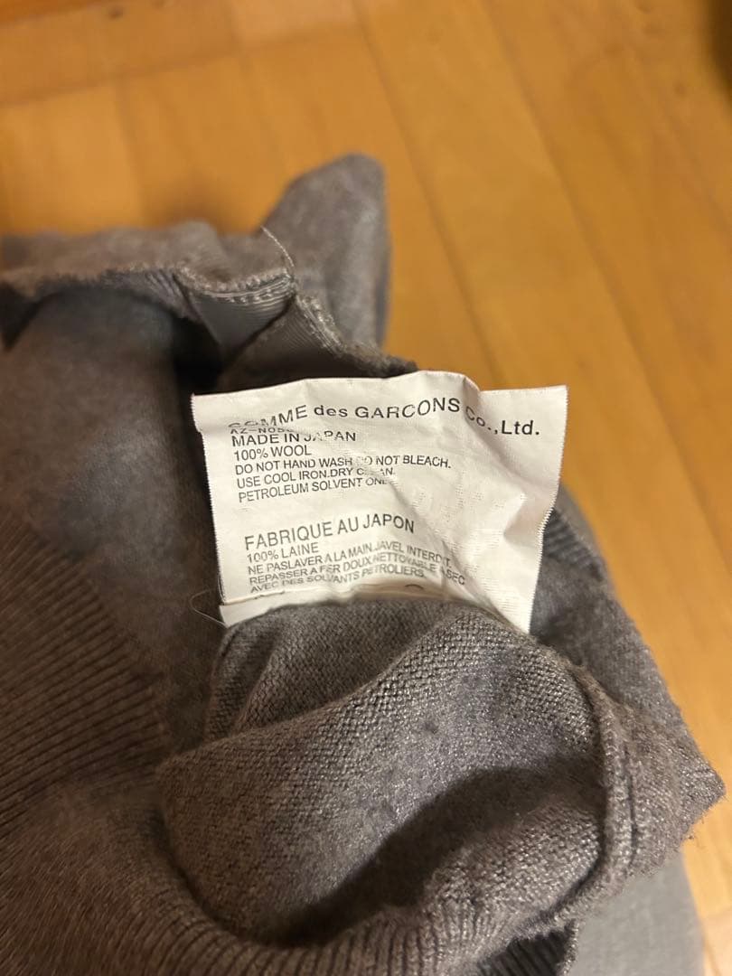 PLAY CDG ハートワッペン カーディガン グレー レディースXXL