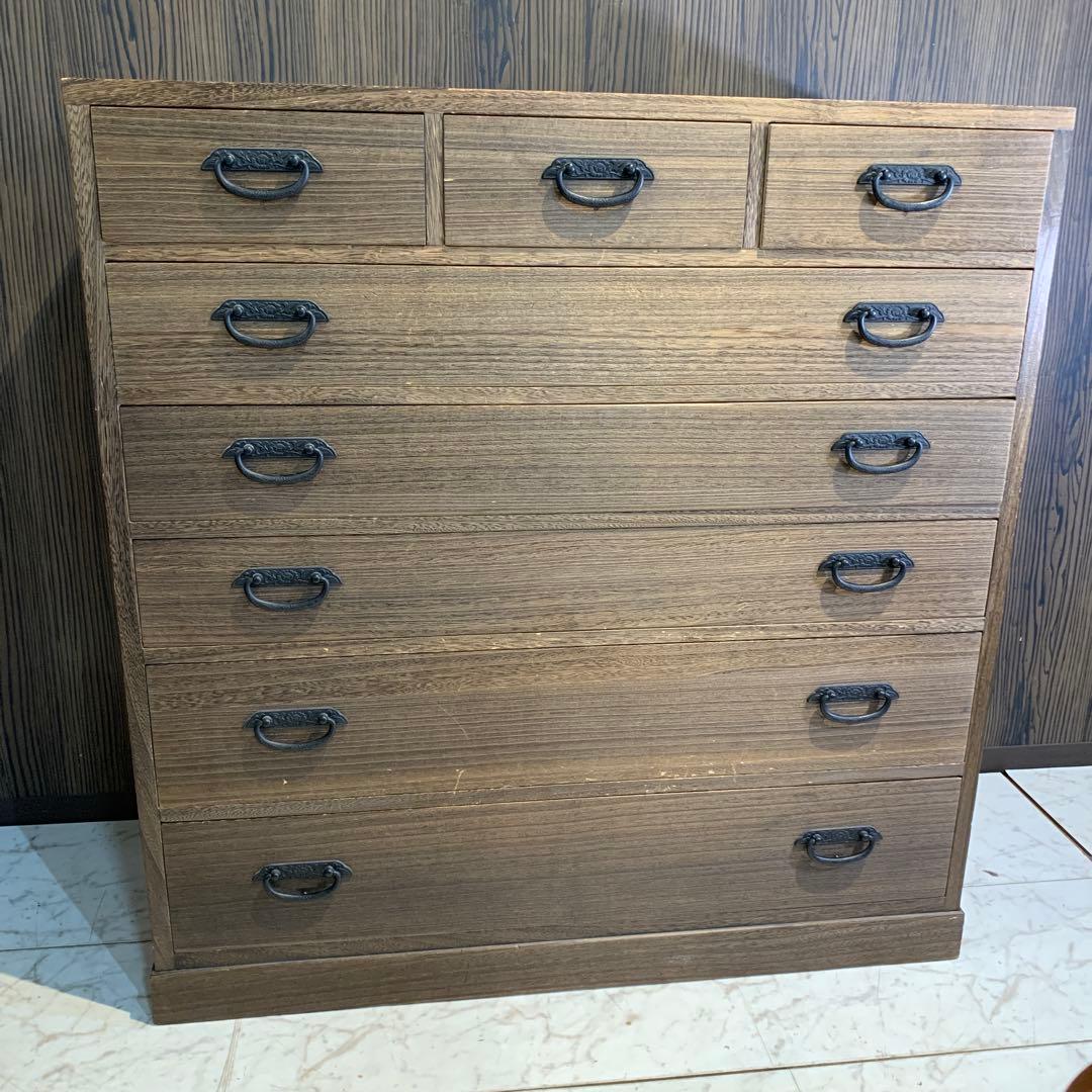 桐たんす　桐タンス　桐端箪笥　和モダン　民芸家具　高級