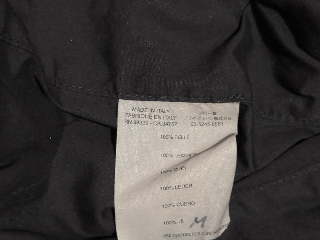 miu miu レザーライダースジャケット