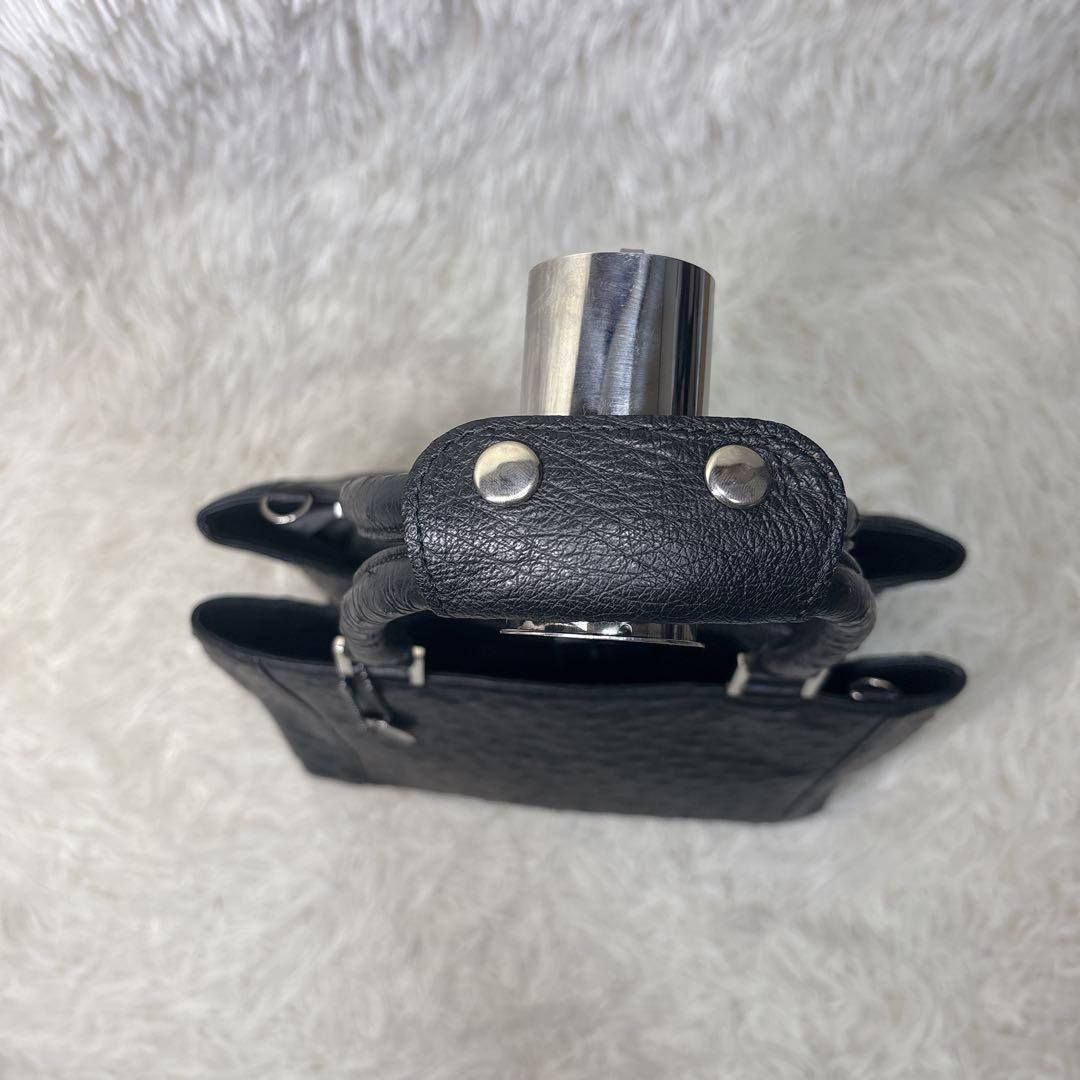 アールグレイ様 JRA認定 オーストリッチ 黒 ラウンドファスナー 縦型