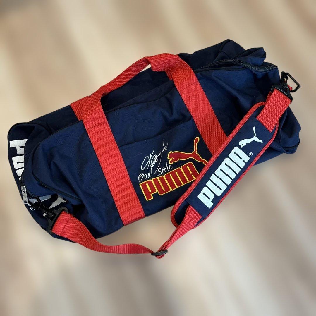 ⭐︎超レア‼︎ 三浦知良 キングカズ サイン刺繍 puma プーマ ボストンバッグ