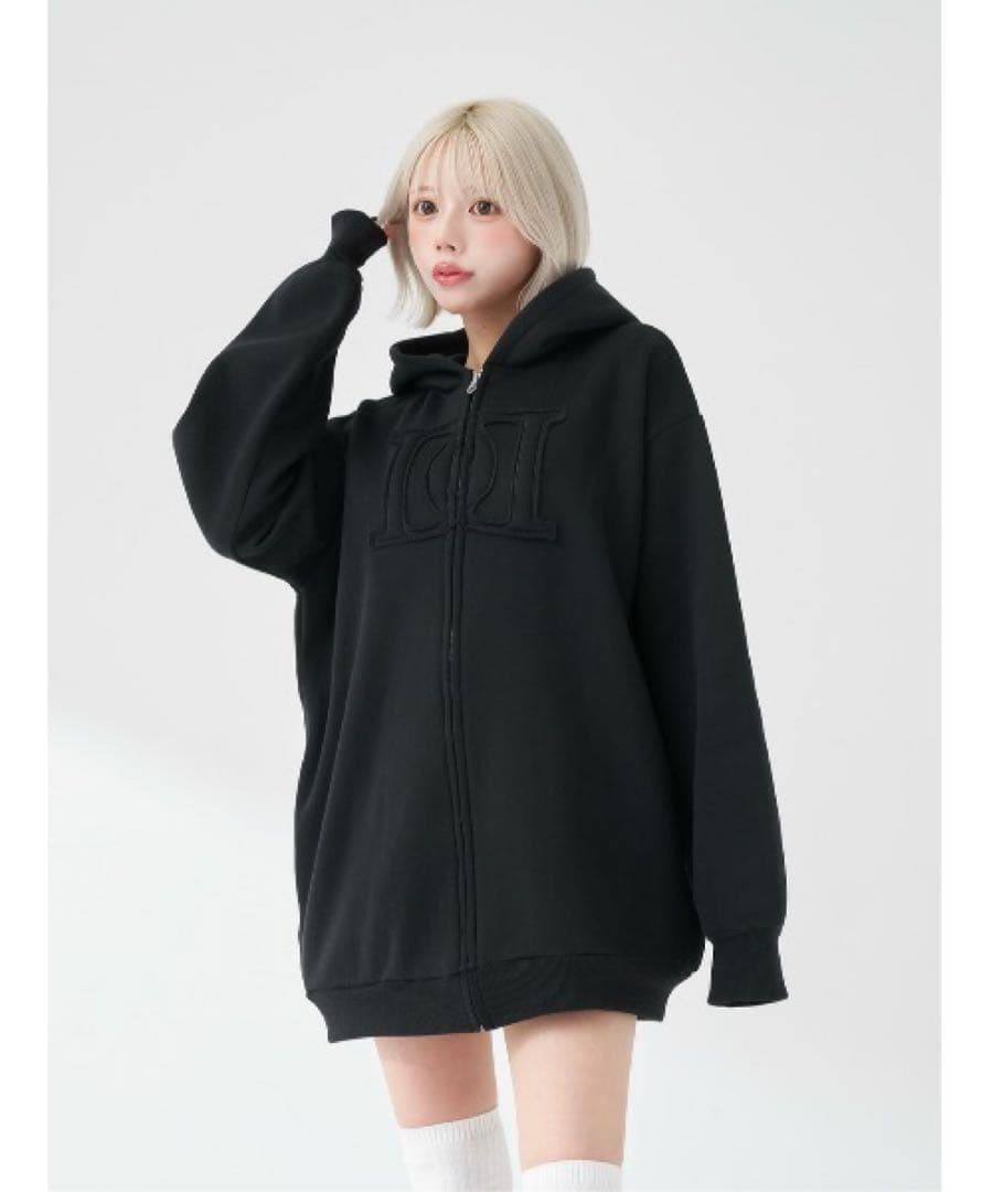 Darich アップリケDDロゴパーカー